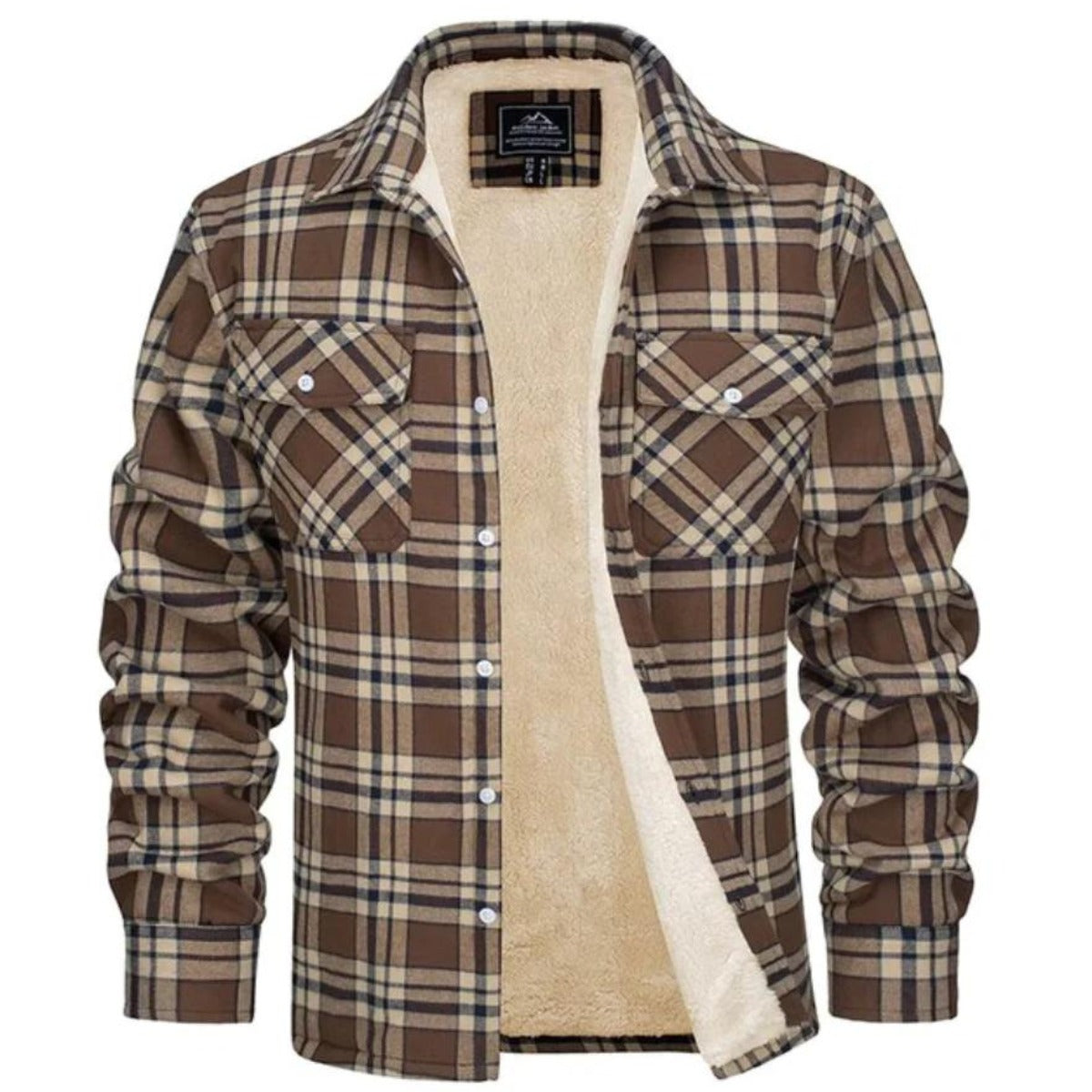 Theo | Plaid Sherpa Jacket — TOPNEWPLACE (view 8)