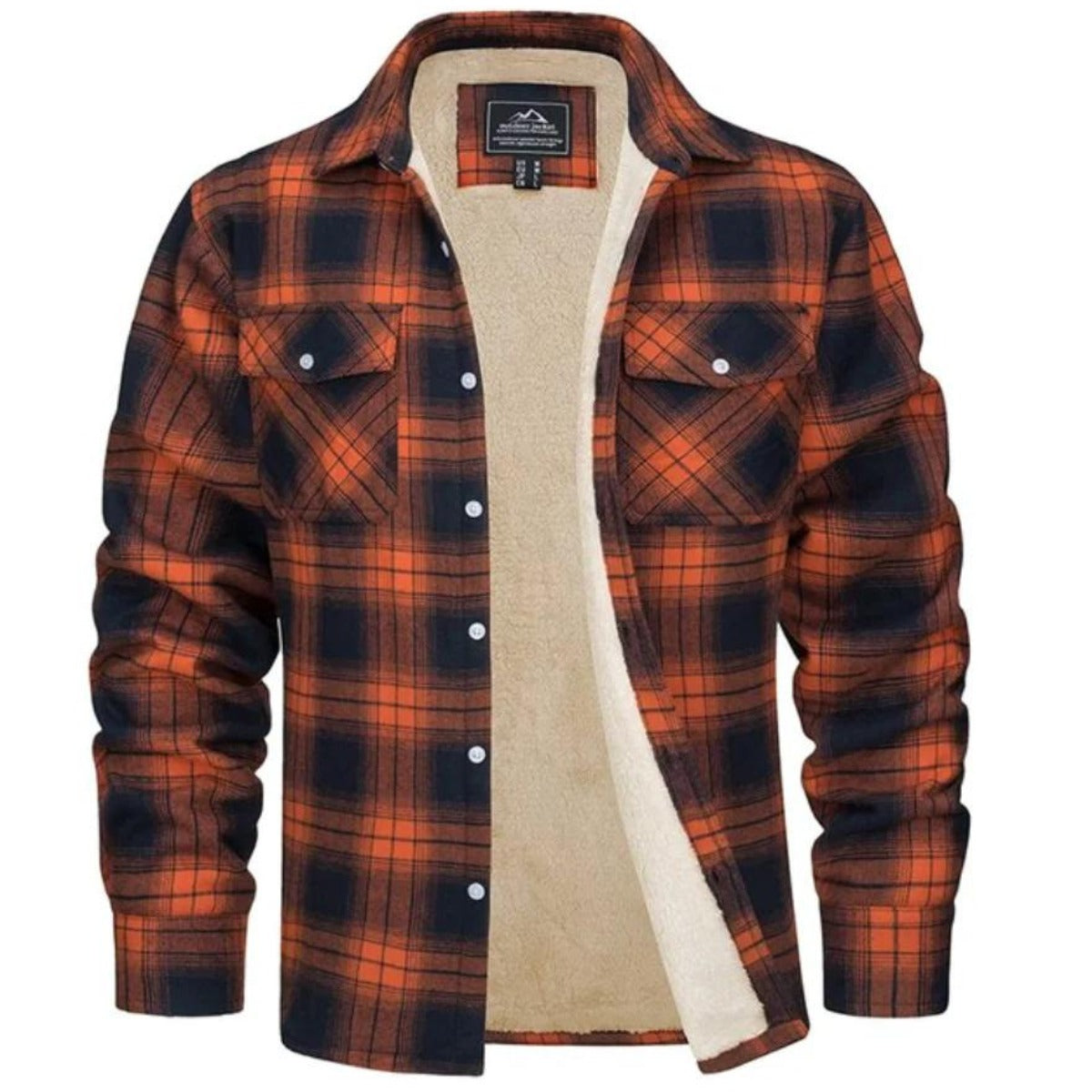 Theo | Plaid Sherpa Jacket — TOPNEWPLACE