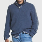 Jack | Ribbed Quarter Zip Sweater — TOPNEWPLACE (view 2)