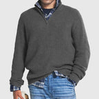 Jack | Ribbed Quarter Zip Sweater — TOPNEWPLACE (view 4)