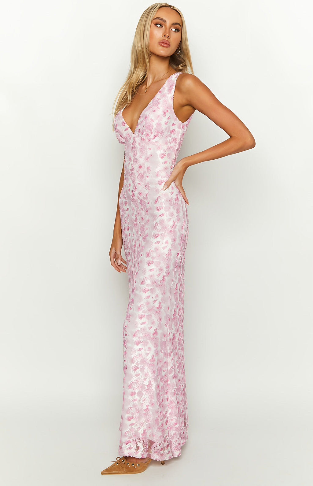 Women's Sleeveless Open Back Maxi Dress — view 3