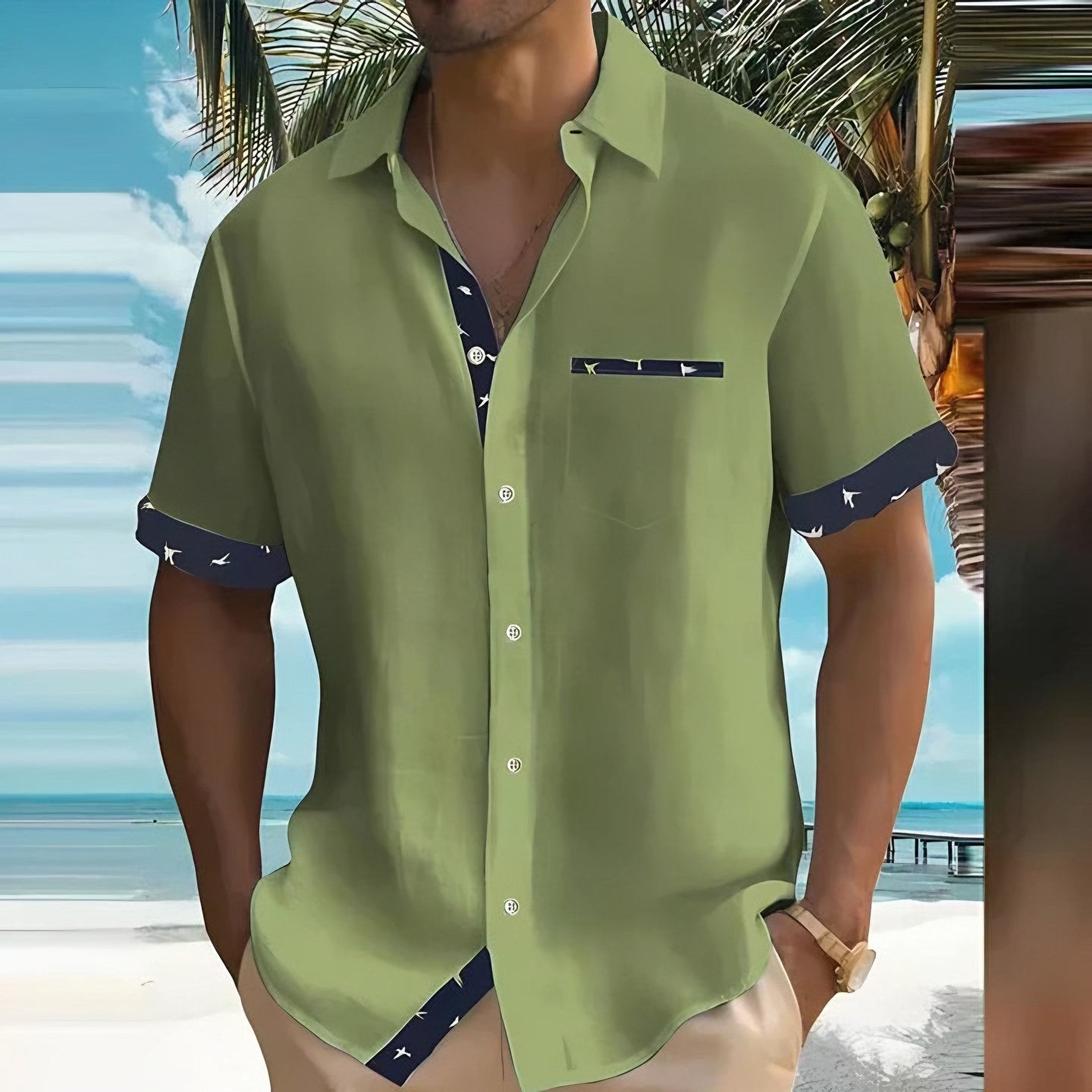 Men's Short Sleeve Summer Shirt — view 5