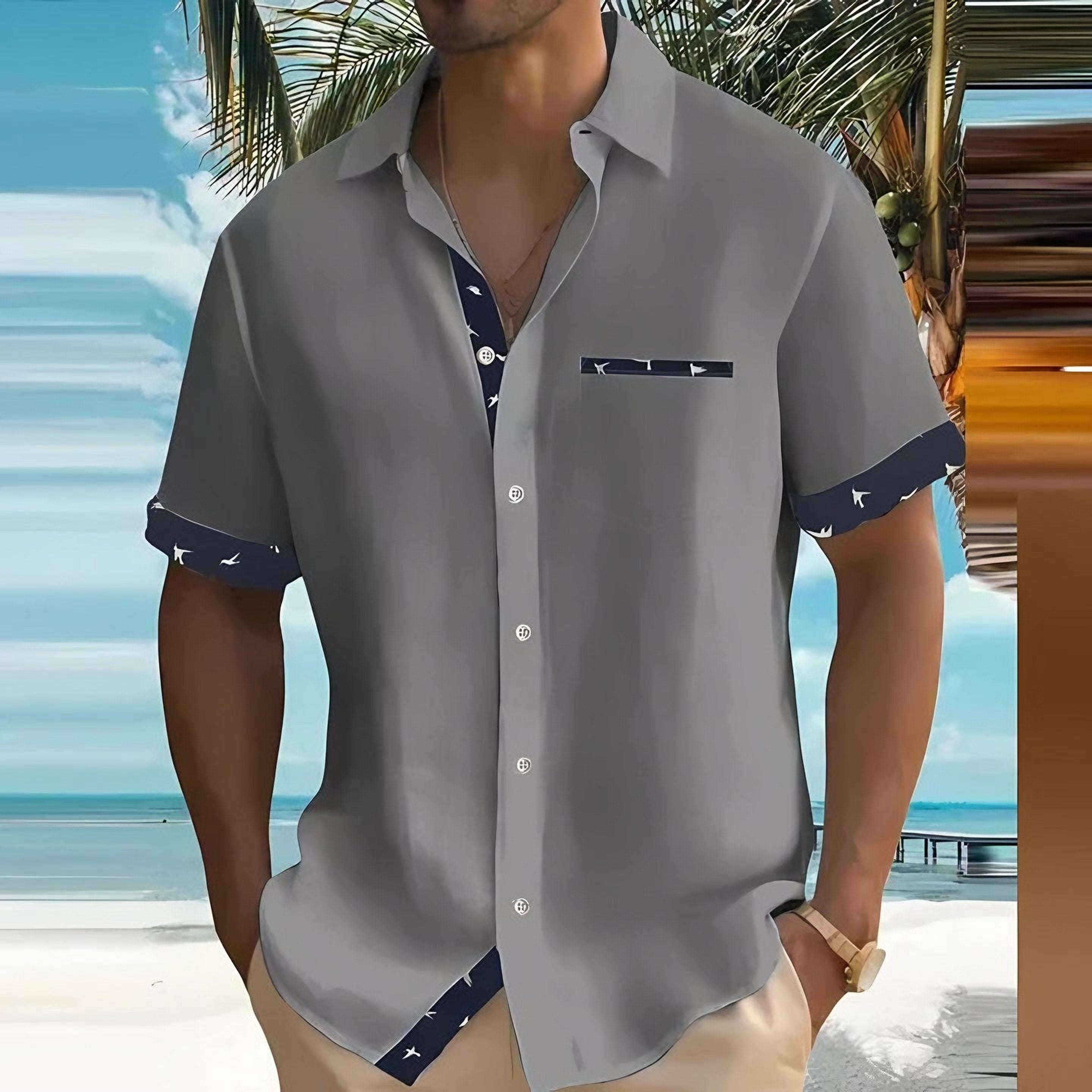 Men's Short Sleeve Summer Shirt — view 4