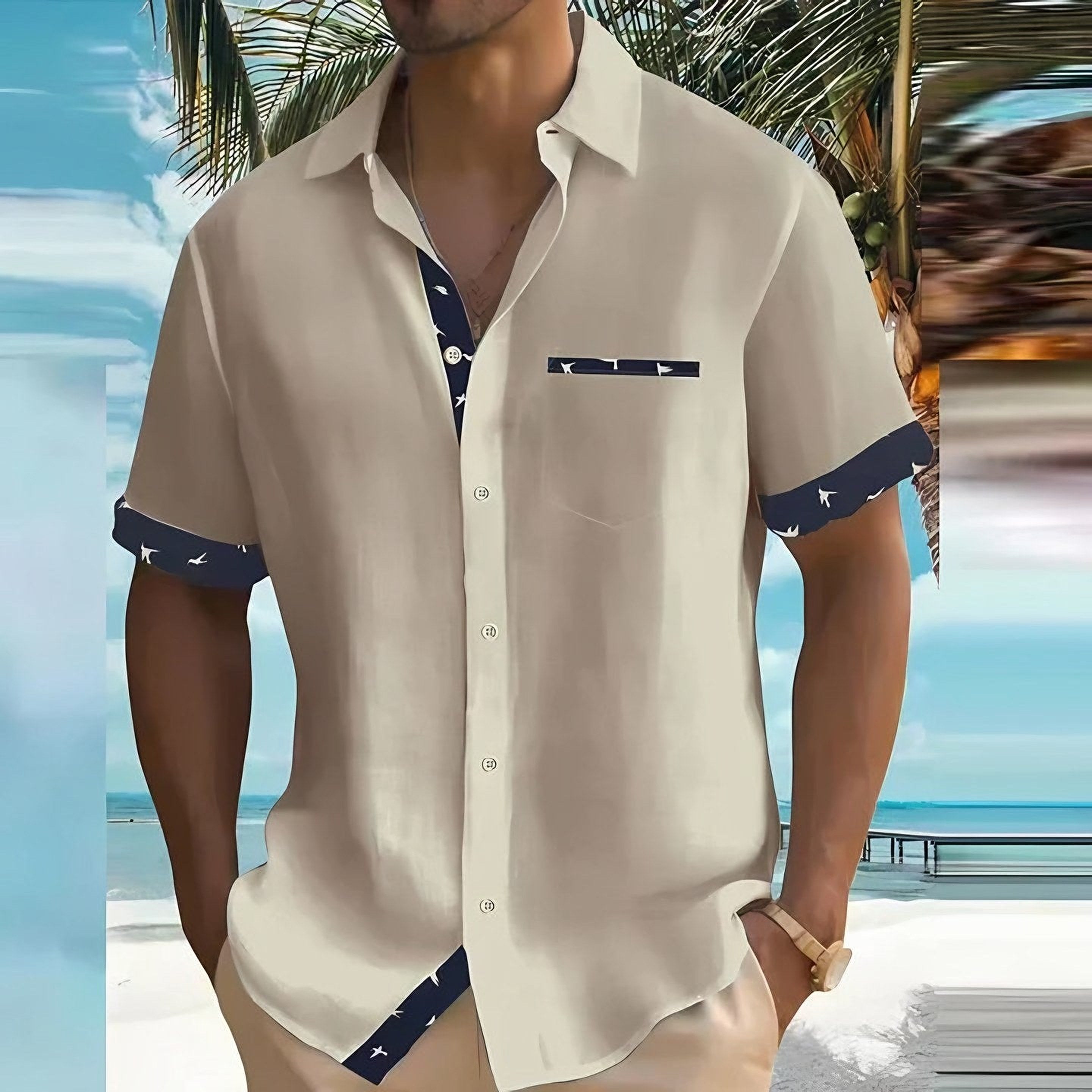 Men's Short Sleeve Summer Shirt — view 3