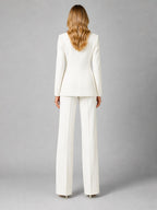 Salome | Women's Tailored Blazer and Wide Leg Trousers Set