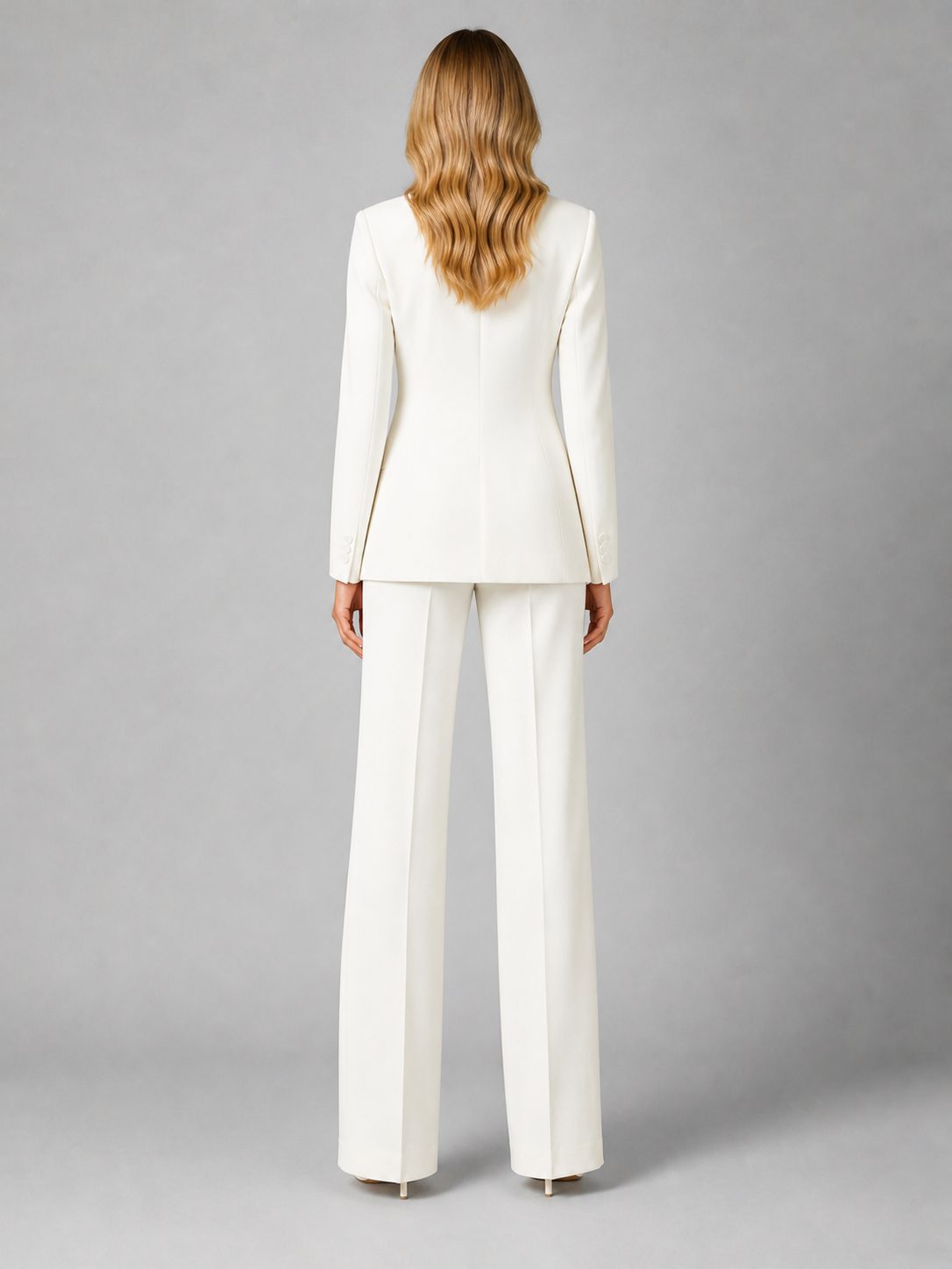 Salome | Women's Tailored Blazer and Wide Leg Trousers Set
