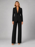 Salome | Women's Tailored Blazer and Wide Leg Trousers Set