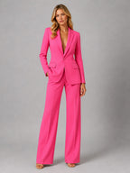 Salome | Women's Tailored Blazer and Wide Leg Trousers Set