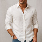 Fabian | Men's Linen Summer Button-Down Shirt
