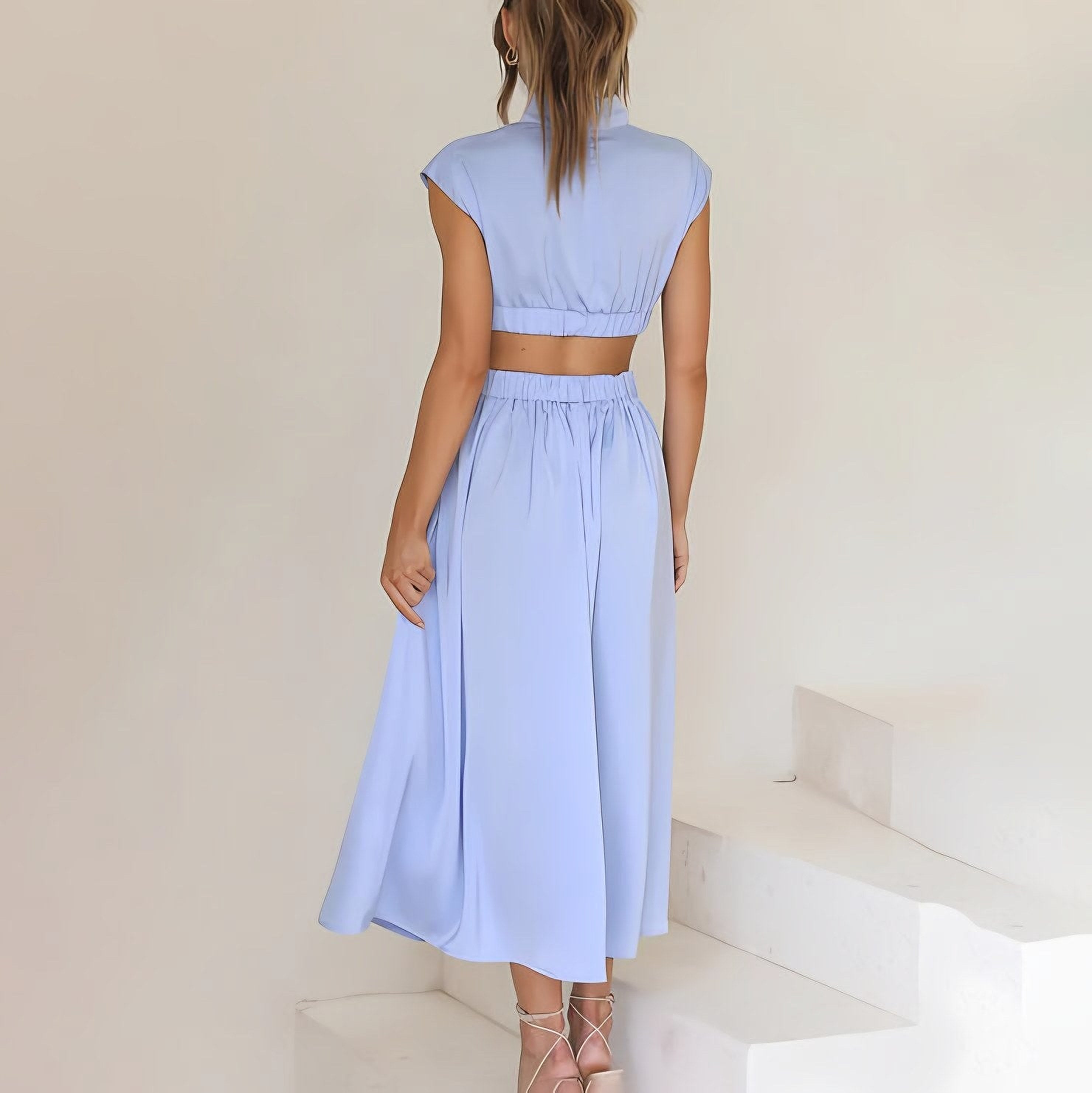 Women's Cut-Out Waist Maxi Dress — view 10