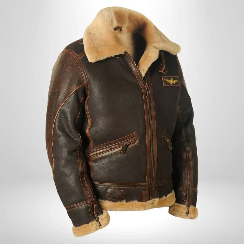 Thomas | Vintage Aviator Bomber Jacket — TOPNEWPLACE (view 2)