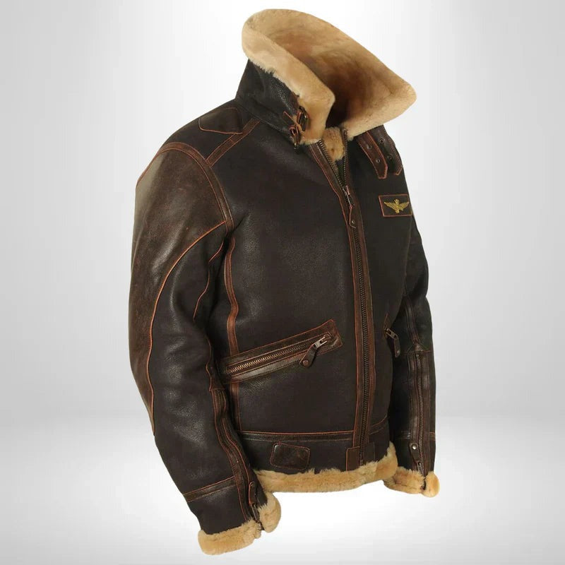 Thomas | Vintage Aviator Bomber Jacket — TOPNEWPLACE (view 6)