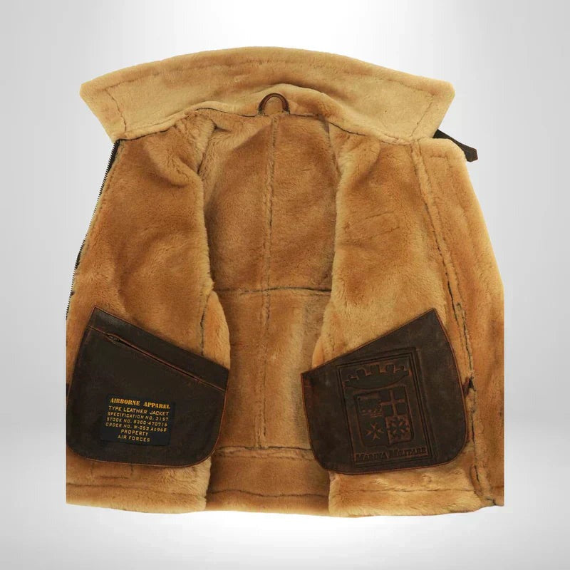Thomas | Vintage Aviator Bomber Jacket — TOPNEWPLACE (view 7)
