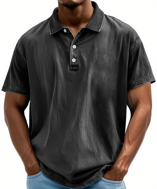 Men's Vintage Washed Polo Shirt — view 1