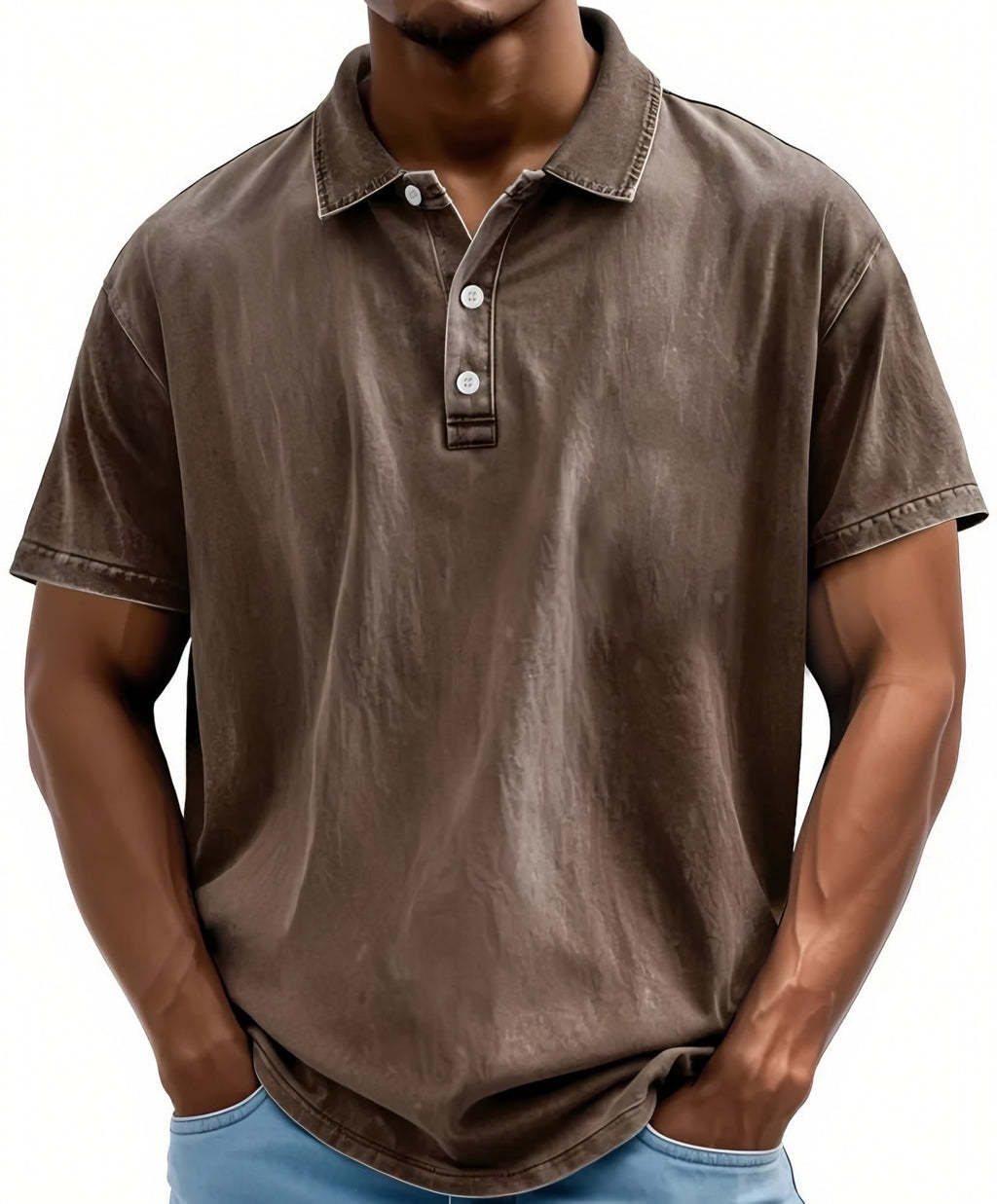 Men's Vintage Washed Polo Shirt — view 3