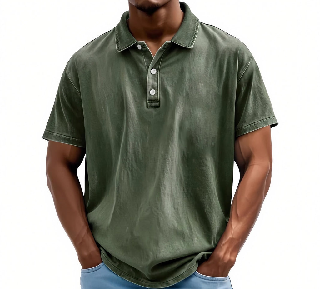Men's Vintage Washed Polo Shirt — view 6