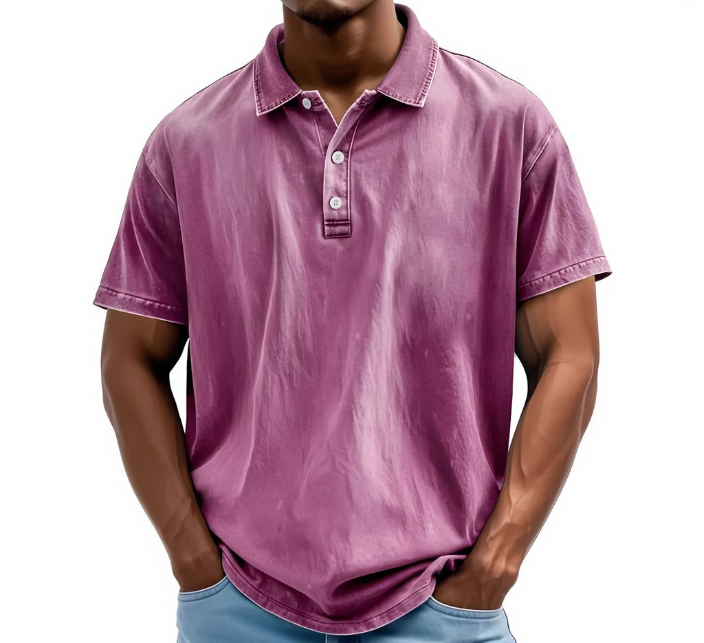 Men's Vintage Washed Polo Shirt — view 10