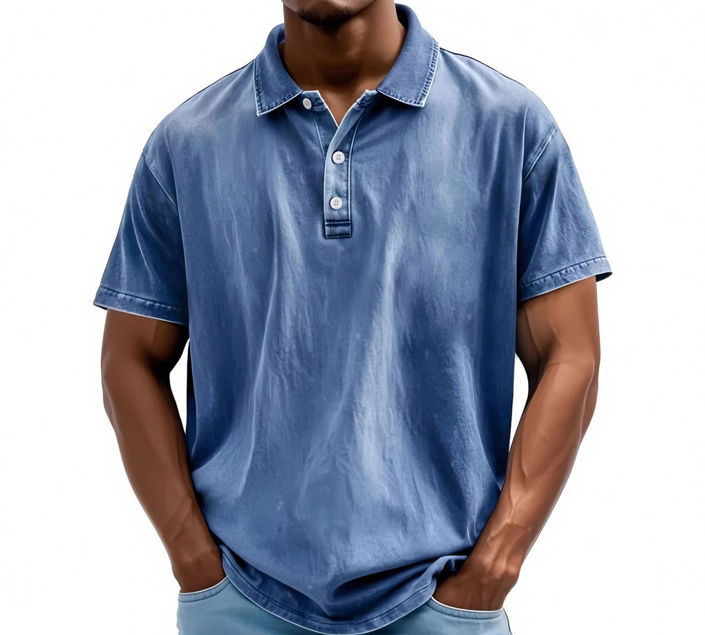 Men's Vintage Washed Polo Shirt — view 4