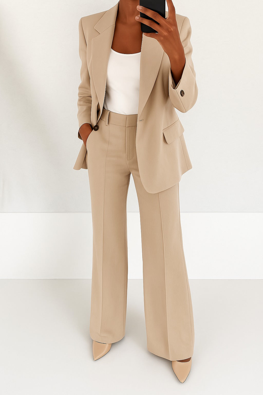 Phoebe | Wide Leg Pants Two Piece Set — TOPNEWPLACE (view 4)