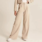 Alessia | Women Soft Wool Blend Wide-Leg Pants — TOPNEWPLACE