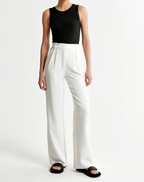 Alessia | Women Soft Wool Blend Wide-Leg Pants — TOPNEWPLACE (view 4)
