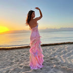 Women's Sleeveless Ruffled Maxi Dress — view 2